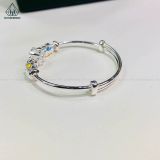  BB061 Lắc tay bé hoa bạc 