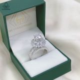  RX480 7mm Nhẫn nữ viền baguette 