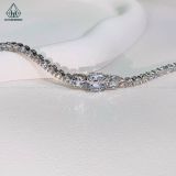  B938 Lắc tay full đá cz viên chủ Asscher 6~8mm 