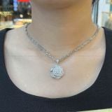  PX202 8mm Mặt dây hoa hồng 