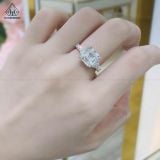  R963 Nhẫn nữ Asscher 9*9mm 