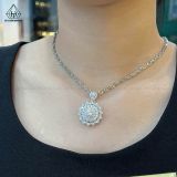  PX201 6.5mm Mặt dây lớn phối tấm tròn + baguette 