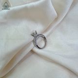  RX481 7.5mm Nhẫn nữ viền vuông 