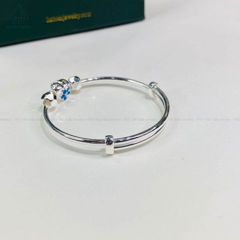 BB062 Lắc tay bé hoa xanh