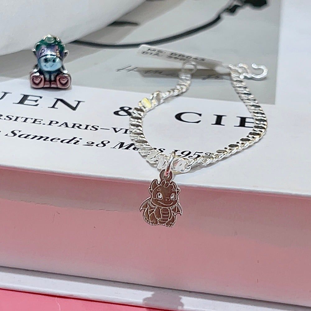  BB043 Lắc bé gắn charm 