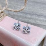  E902 Bông tai tròn đá X 