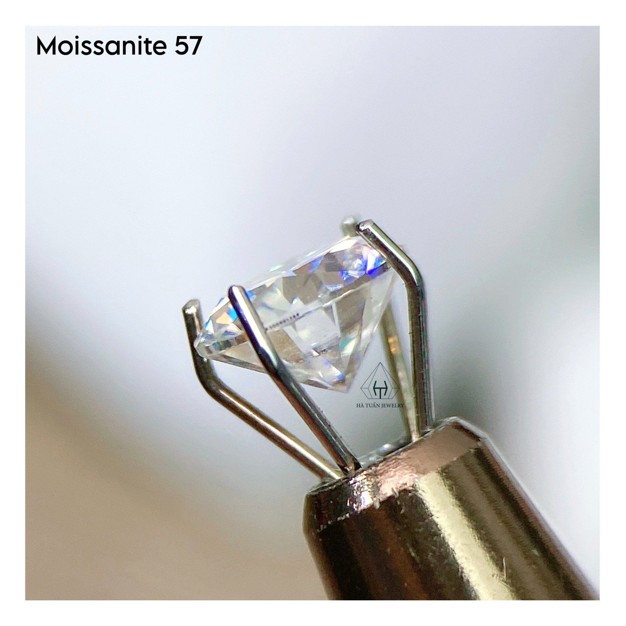  Moissanite trắng 57 MW57 