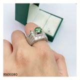  RMX080 FULL MOIS 9mm Nhẫn nam viền baguette 