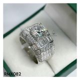  RMX082 9mm Nhẫn nam viền baguette 