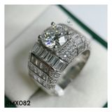  RMX082 9mm Nhẫn nam viền baguette 