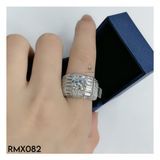  RMX082 9mm Nhẫn nam viền baguette 
