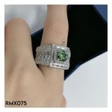  RMX075 7mm Nhẫn nam viền baguette 