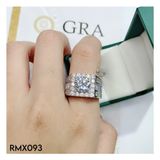  RMX093 8mm Nhẫn nam viền đá 