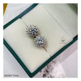  EX057 7mm Bông tai hoa cánh nhọn 