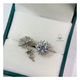  EX057 7mm Bông tai hoa cánh nhọn 