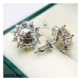  EX053 8mm Bông tai hoa cánh nhọn 