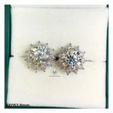  EX053 8mm Bông tai hoa cánh nhọn 