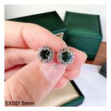  EX051 5mm Bông tai hoa 6 cánh tròn 