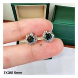  EX051 5mm Bông tai hoa 6 cánh tròn 