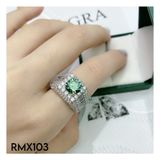  RMX103 8mm Nhẫn nam viền dá 