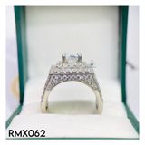  RMX062 7.2mm Nhẫn nam viền đá 