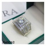  RMX062 7.2mm Nhẫn nam viền đá 