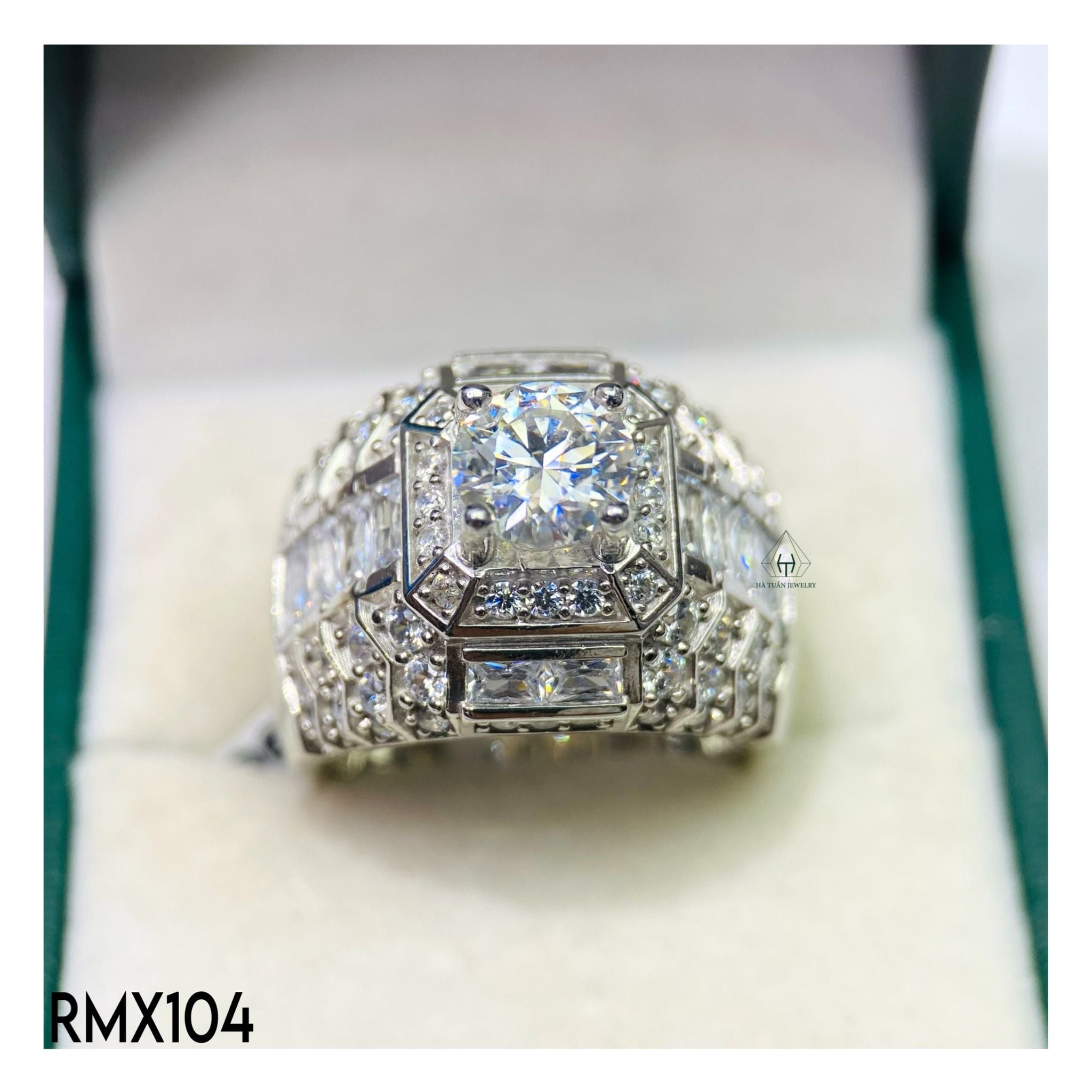  RMX104 7.2mm Nhẫn nam viền tròn 