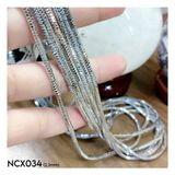  NCX034 2.1mm Dây chuyền mì kim cương 