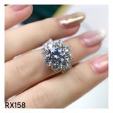  RX158 8.1mm Nhẫn nữ hoàng đài tấm 8 cánh 