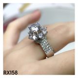  RX158 8.1mm Nhẫn nữ hoàng đài tấm 8 cánh 