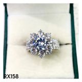  RX158 8.1mm Nhẫn nữ hoàng đài tấm 8 cánh 