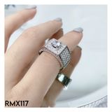  RMX117 6mm Nhẫn nam viền vuông 