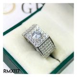  RMX117 6mm Nhẫn nam viền vuông 