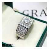  RMX117 6mm Nhẫn nam viền vuông 