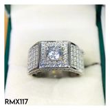  RMX117 6mm Nhẫn nam viền vuông 