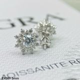  EX089 FULL MOIS 5mm Bông tai hoa cánh kép 