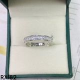  RX182 Nhẫn 1 hàng đá Baguette 