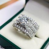  RMX070 8mm Nhẫn nam viền đá 