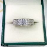  RX191 FULL MOIS 1.5mm Nhẫn 3 hàng đá 