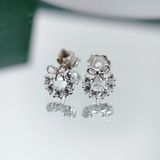  E918 Bông tai tròn nơ 