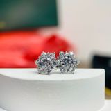  EX107 5.4mm Bông tai hoa hai viền tấm sole 