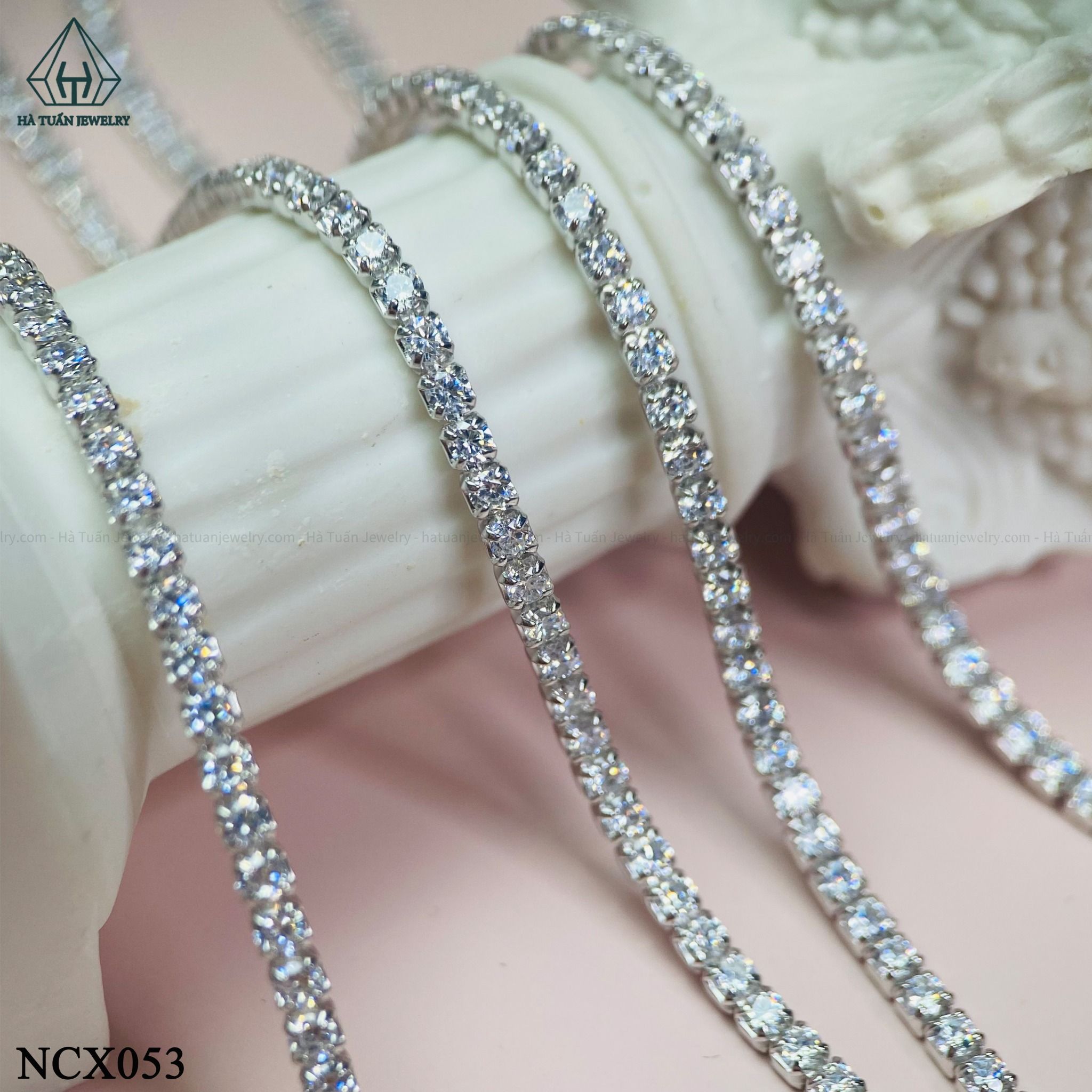  NCX053 2mm Dây chuyền đá Cz 