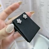  E904 Bông tai đá hoa mai 5 cánh 