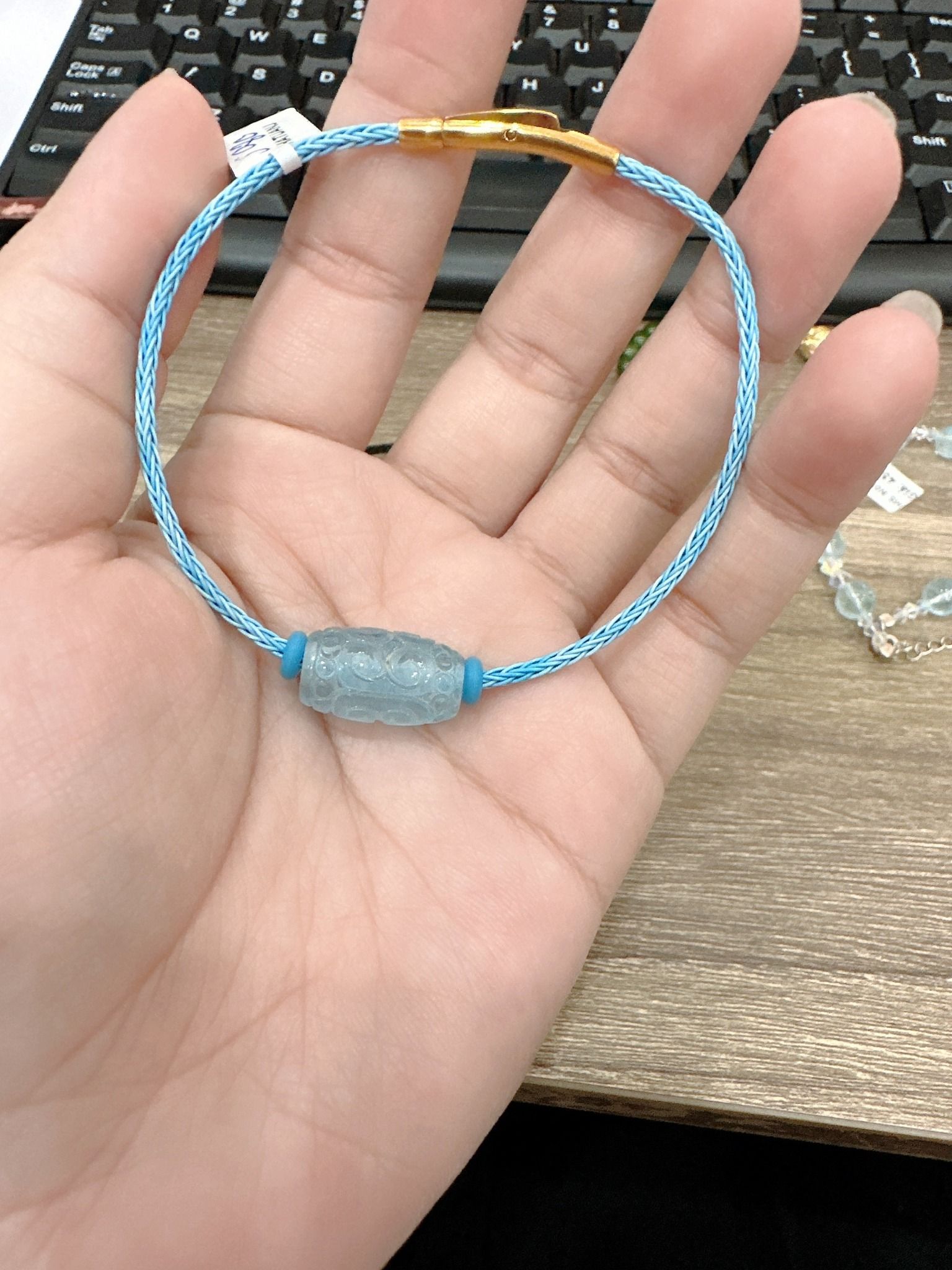  S080 VÒNG LU THỐNG AQUAMARINE 