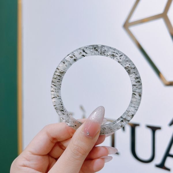  BGS007 Vòng tay đá thạch anh dâu tây 