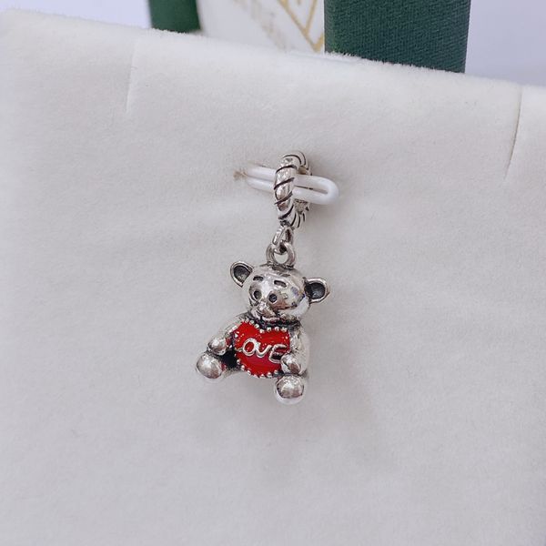  C413 Charm gấu teddy love 