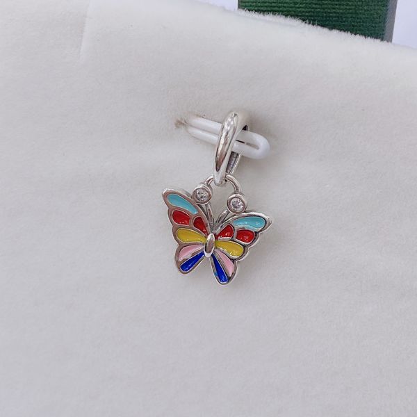  C408 Charm bướm ngũ sắc 