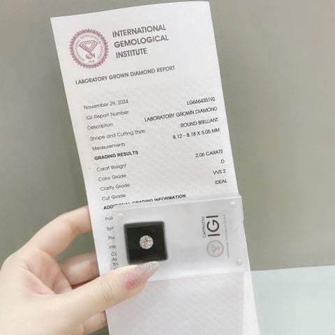 LDI81 Kim cương nuôi cấy 8.1mm-IGI LG666435192