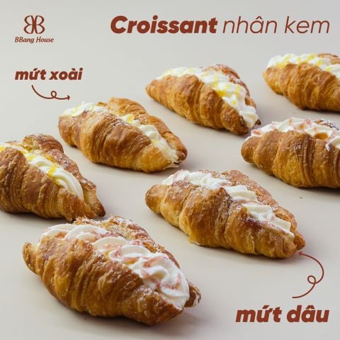  Croissant Nhân kem 