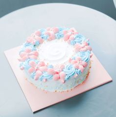 Bánh Kem Màu xanh Hồng